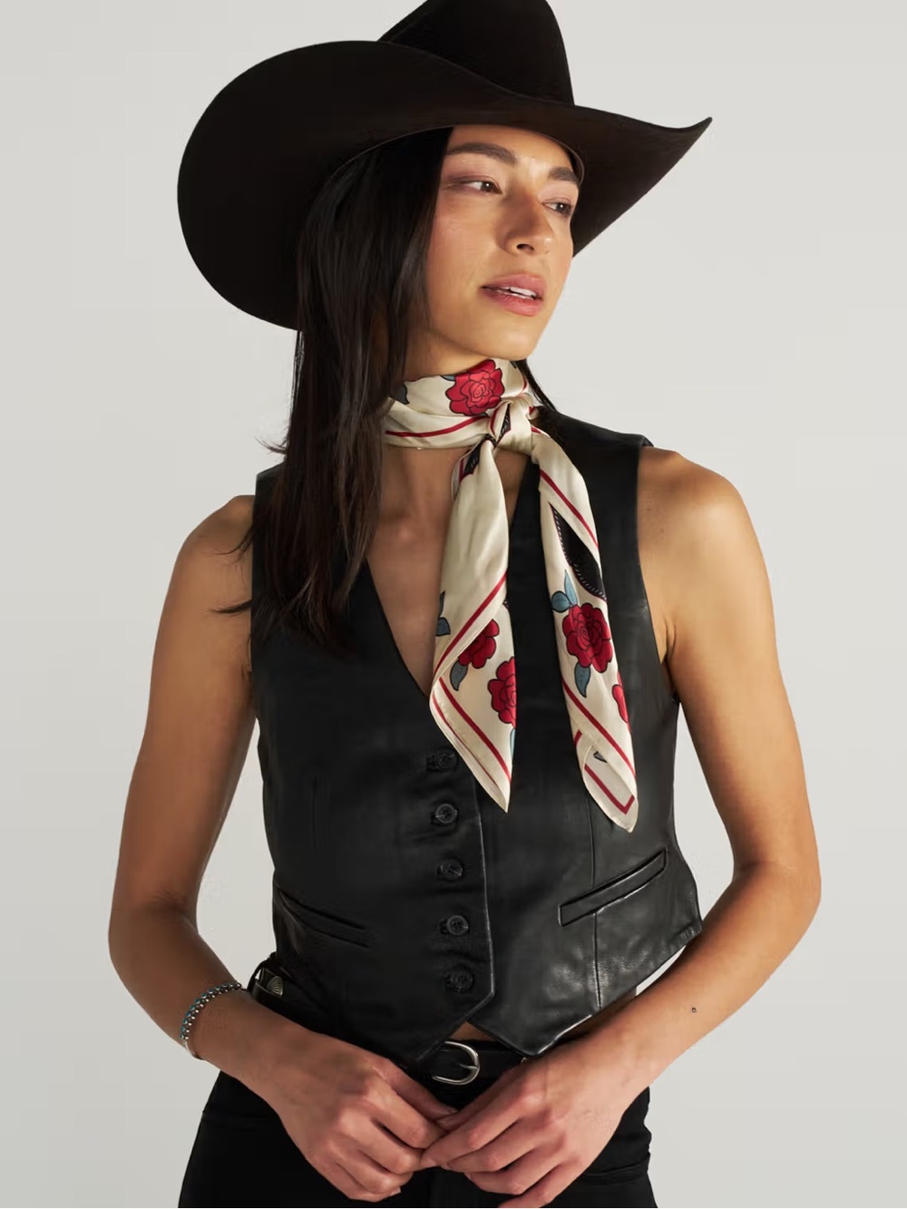 Tecovas Limited Edition Roses Collection Wild Rag scarf